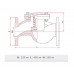 Клапан обратный подъемный фланцевый FAF 2250 PN16 125 мм