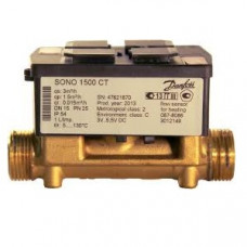 Расходомер SONO1500CT Ду40 Qn10 резьбовой для холодной воды 087-8105P Danfoss