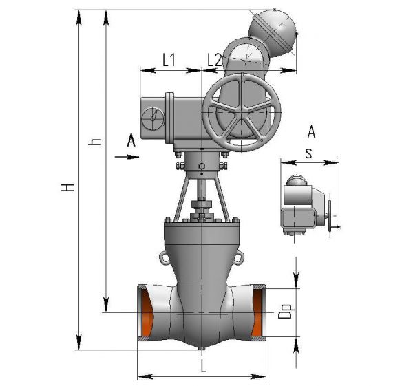 Задвижка 2с-Э-1, 2с-э-2, 2с-э-3, 2с-э-4, 2с-э-5 2с-Э-1