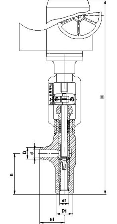 Клапан регулирующий 1с-7-2Э, 11с-7-4э, 11с-7-6э 11с-7-2