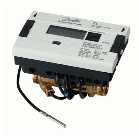 Теплосчетчик Sonometer 1100 Ду15 Q=0,6м3/ч тепло/холод обратный 087G6230 Danfoss