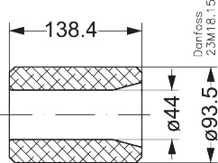 Danfoss 023U5381 — Сменные сердечники-вставки 48-DA для разборных фильтров DCR Eliminator