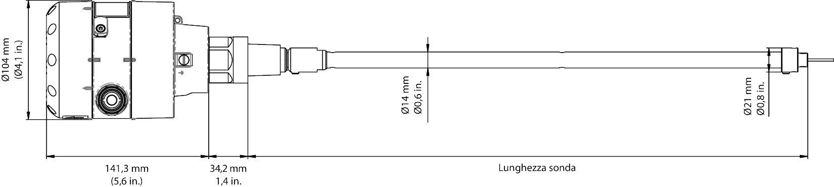 AKS 4100- 800 Уровнемер(пр. класс 4053101186)