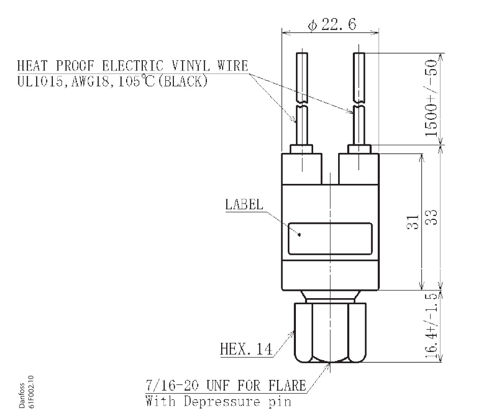 ACB 2UA305W Реле давления