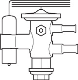 TUAE Клапан терм R404A/R507A 3/8x1/2"