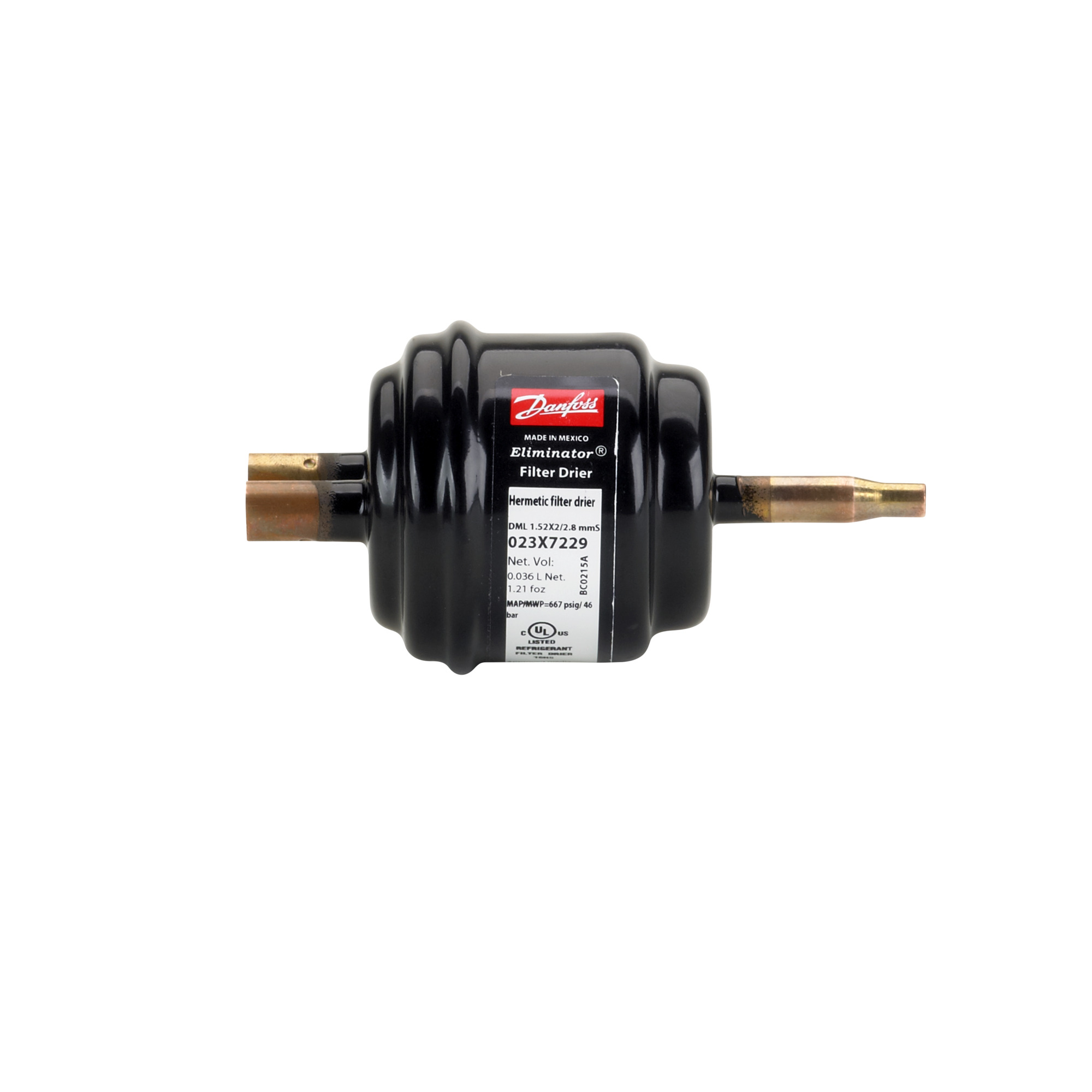 Danfoss 023Z503591 — Фильтр-осушитель DML 032 1/4", отбортовка