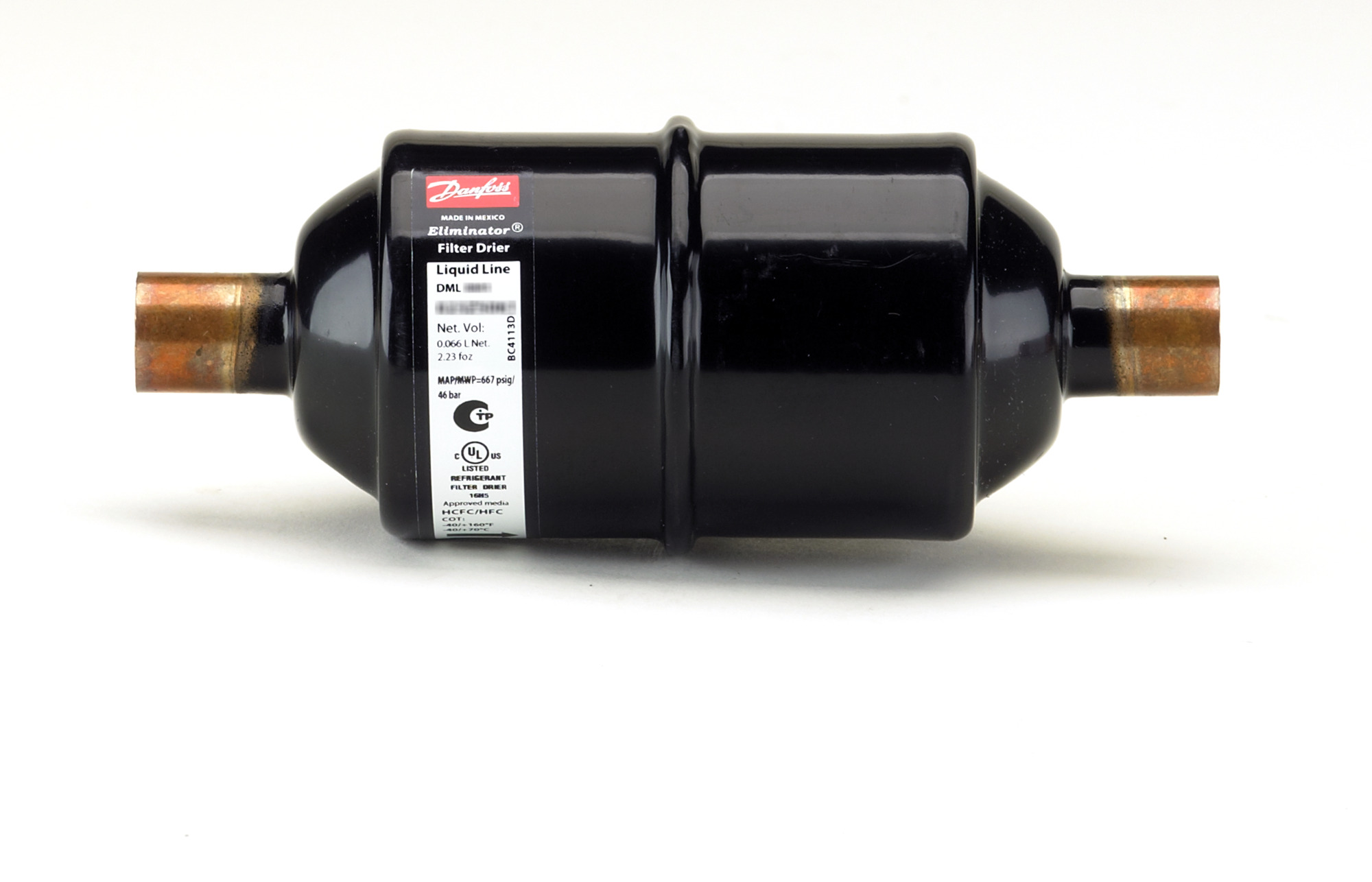 Danfoss 023Z0070 — Фильтр-осушитель DML 306s 3/4", медные