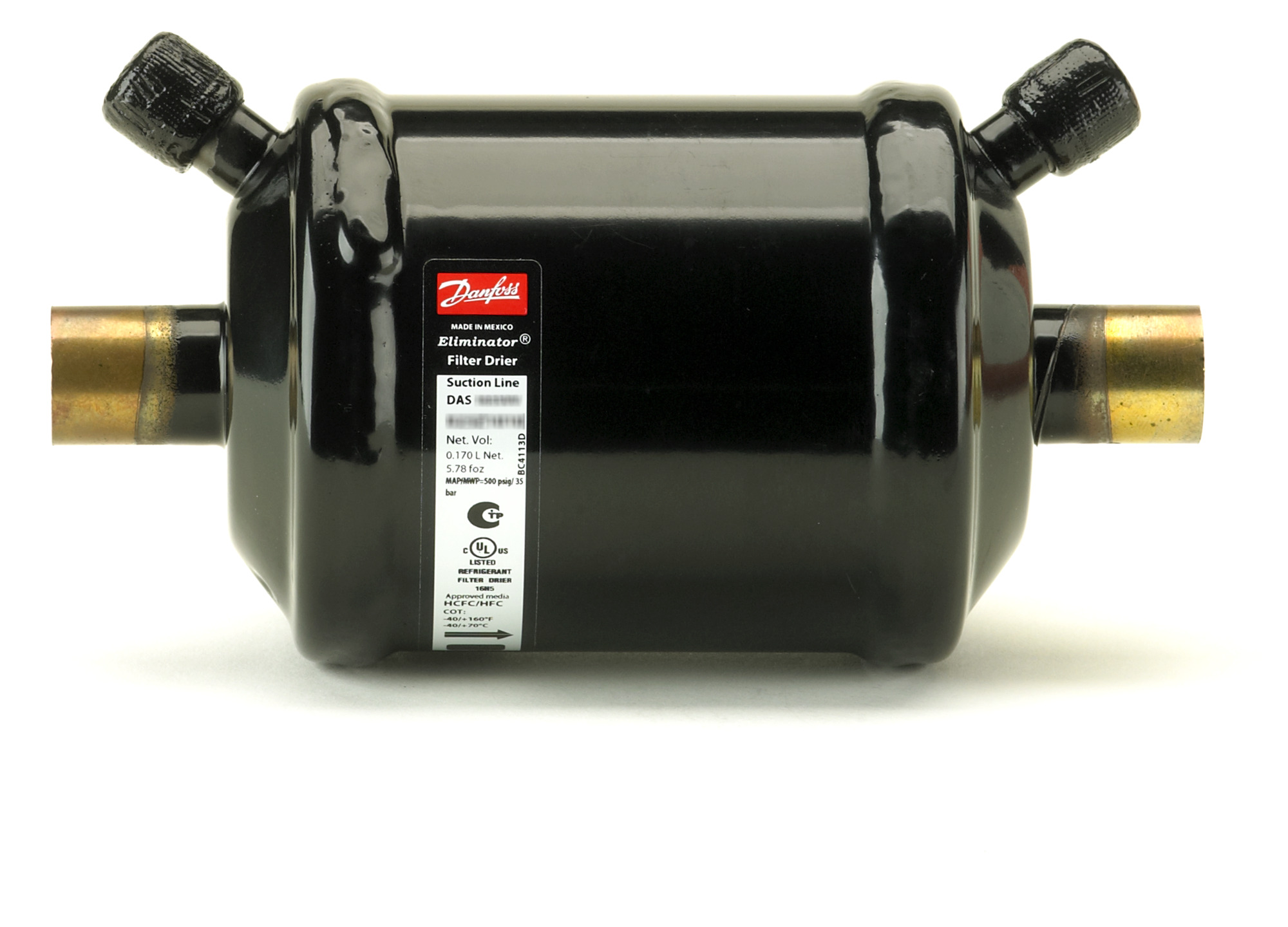 Danfoss 023Z1010 — Фильтр антикислотный DAS 165SVV 5/8", омеднённые