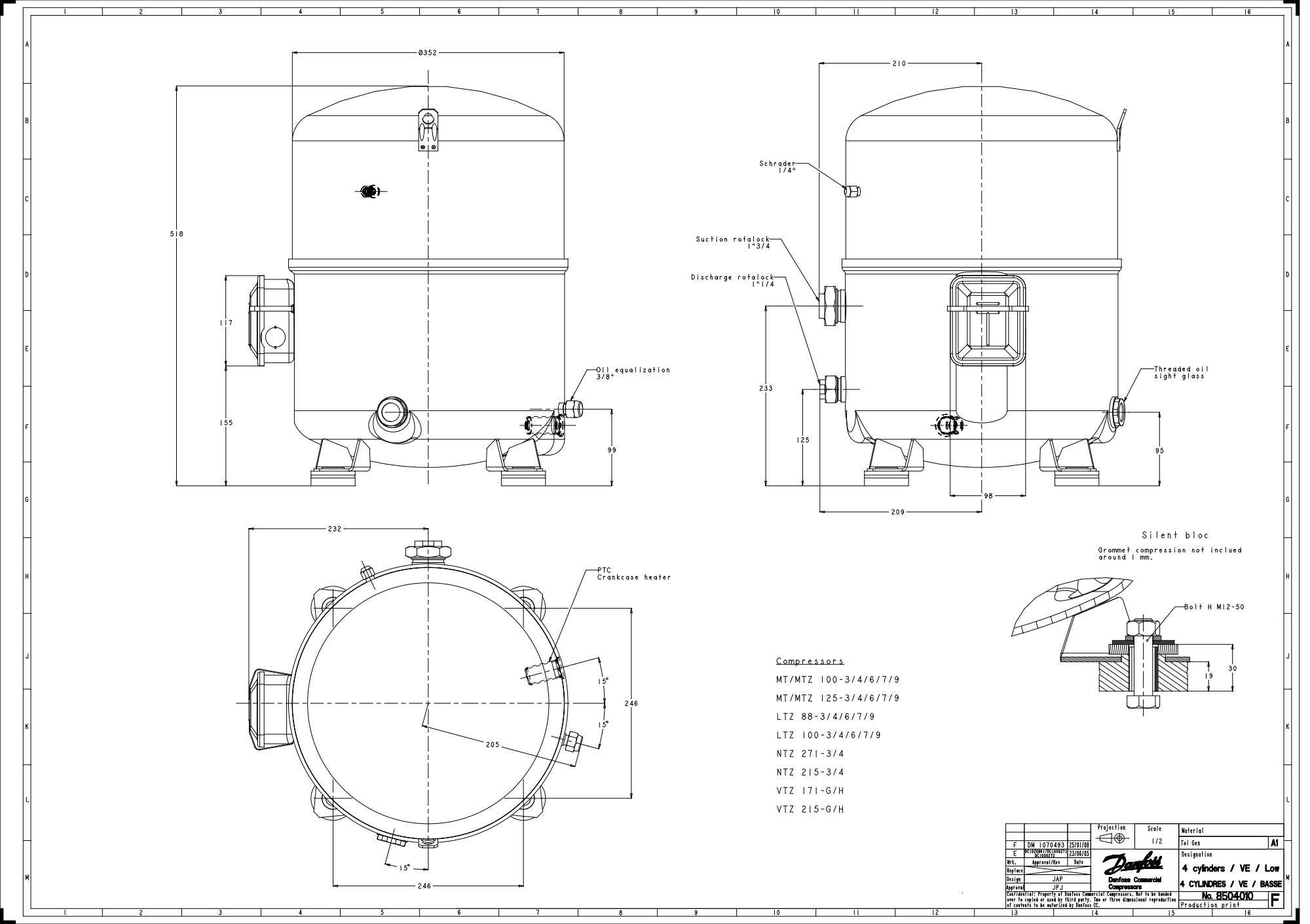 MT125-4V Компрессор