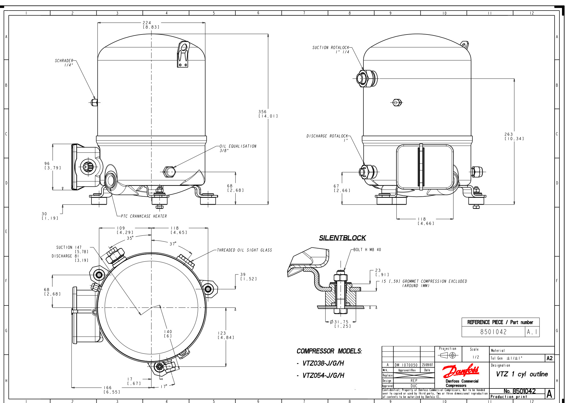 VTZ038AGNR1A Компрессор