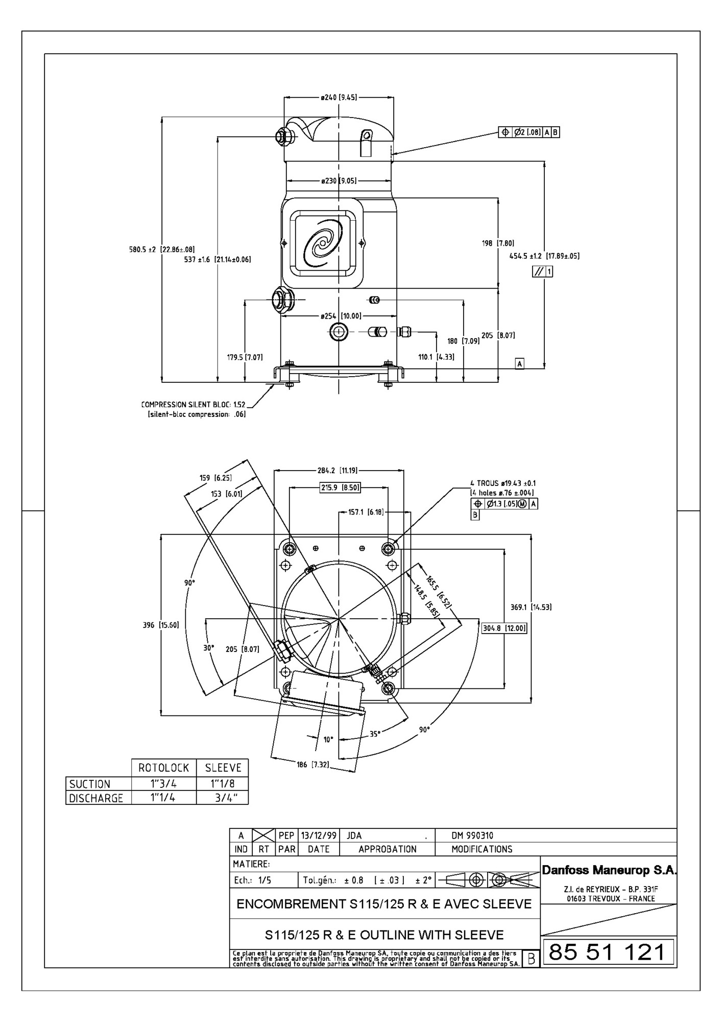 SM115-4RI компрессор спиральный