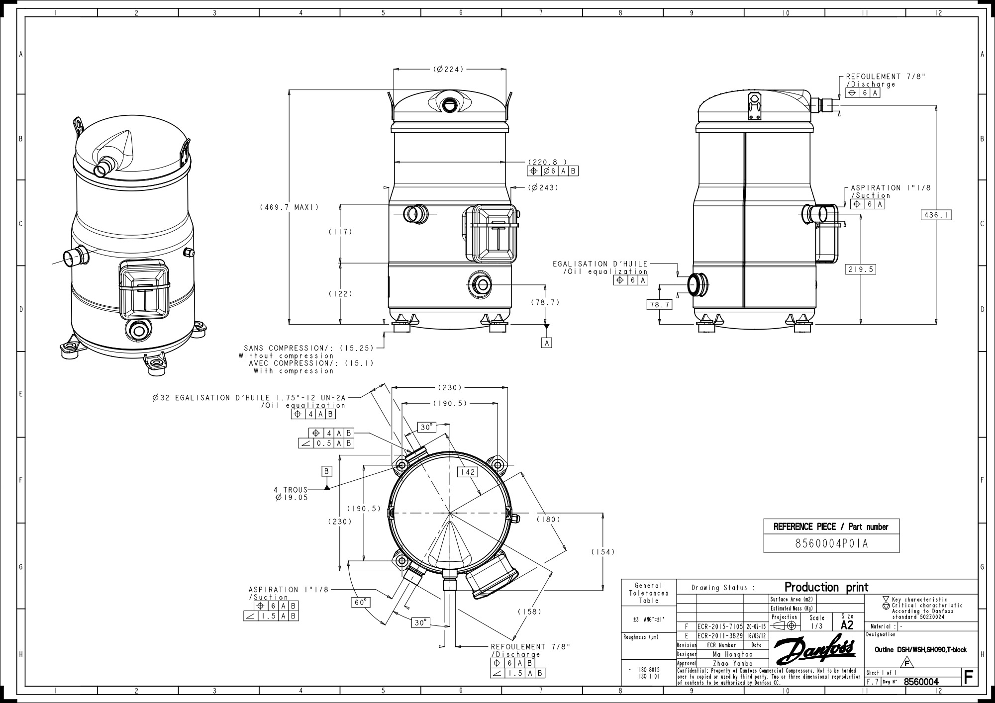 SH090A4ALC Компрессор спиральный