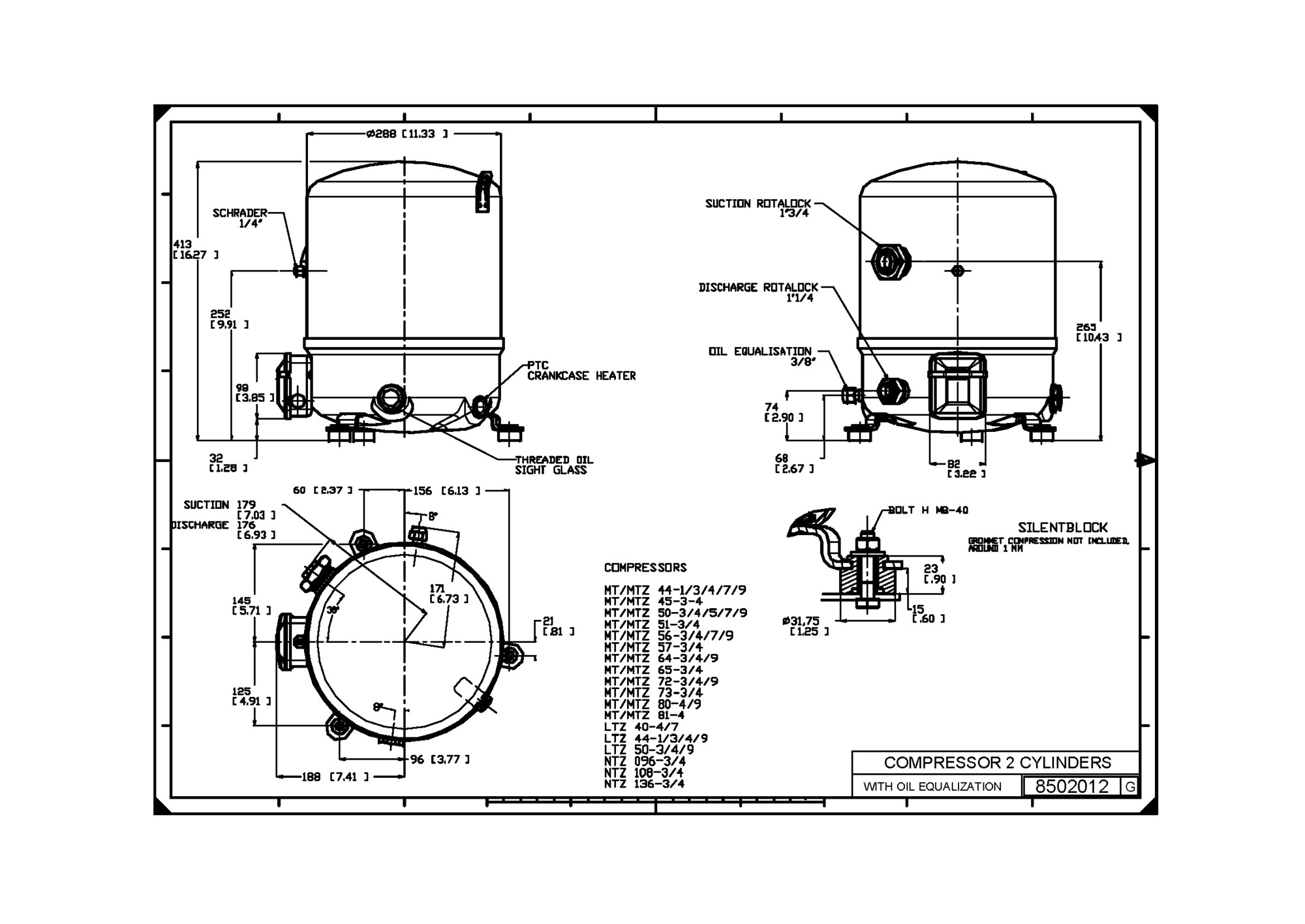 NTZ136A4LR1B Компрессор поршневой