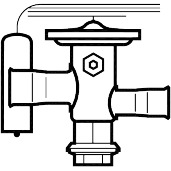 TUA Клапан терм R134a/R513A 1/4"x1/2"