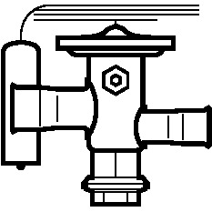 TUA Клап терм R404A/R507A 1/4x1/2" MOP15