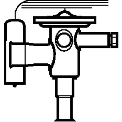 TUBE Клапан терм №4 R22/R407C 1/4"x1/2"