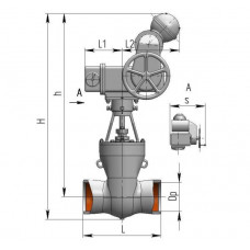 Задвижка 2с-Э-1, 2с-э-2, 2с-э-3, 2с-э-4, 2с-э-5 2с-Э-1